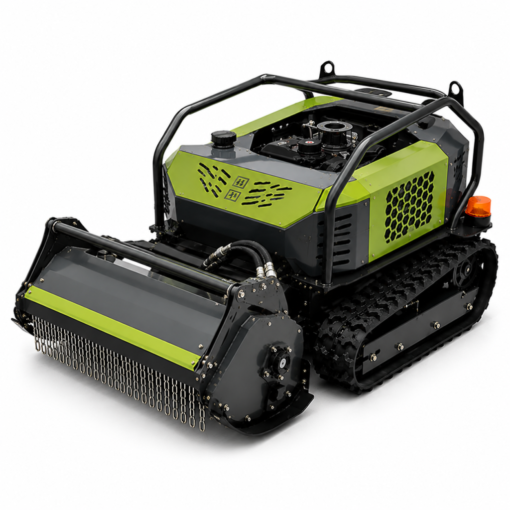 RCM-Solar Farm Remote Mower for slopes orchards and vegetation management